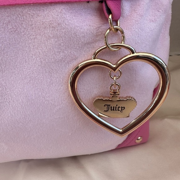 Juicy Couture Pink backpack Bag with Heart Charm New main image 5
